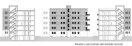 Edificio residencial. Proyecto torre de comunicaciones verticales. Madrid.