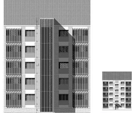 Edificio residencial. Proyecto torre de comunicaciones verticales. Asturias.