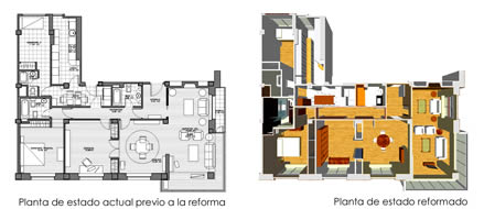 Vivienda en edificio residencial. Proyecto y Gestión de reforma. Madrid.